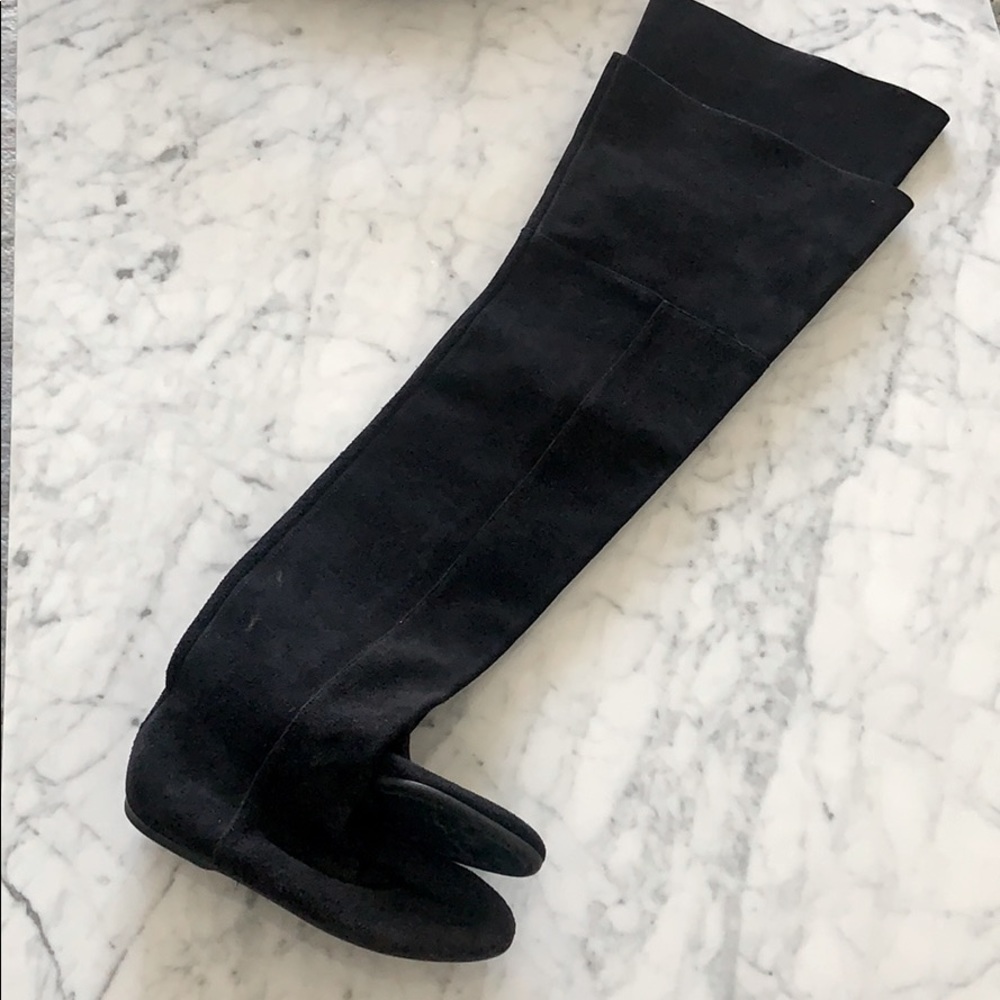 Free Lance-France Over knee black suede boots 36